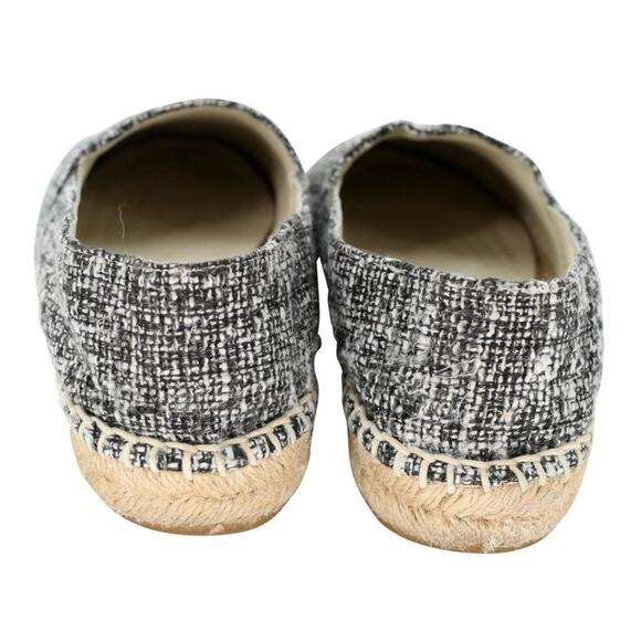 Chanel Espadrille 38 Tweed Leather Cap Toe CC Flats CC-S0207P-C009 - Picture 9 of 11